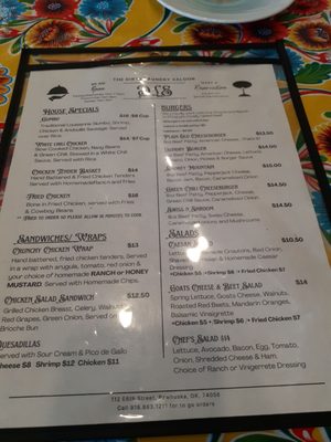 Menu photo 2 The Dirty Laundry Saloon  Pawhuska, OK