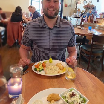 La Casa Ouzeria Restaurant - Solomos Skaras and the Vegetarian plate with Spanakopita! - Italian Near Me - Penticton, British Columbia La Casa Ouzeria Restaurant - Solomos Skaras and the Vegetarian plate with Spanakopita! - Italian Near Me - Penticton, British Columbia
