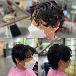 Hello Hair Salon - Men's hair perm by Eddy korean hairstylist