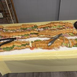 J and T Fresh Catering - 6 foot hoagies perfect for a good luncheon