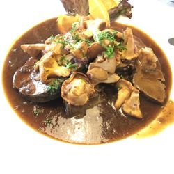 Traube - Rehbraten mit Pfifferlinge