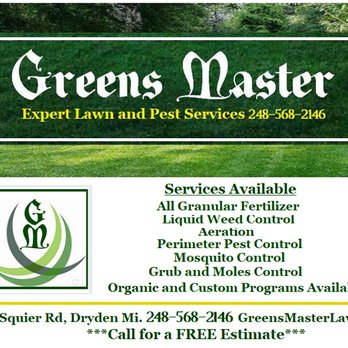 Greens Master Lawn and Pest Control - business card - Lawn Services Near Me - Dryden, Michigan Greens Master Lawn and Pest Control - business card - Lawn Services Near Me - Dryden, Michigan