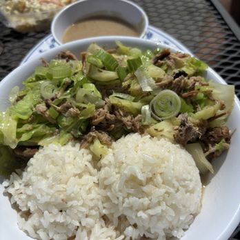 Patrick's Cafe & Bakery - Kaula Pork With side of loco moco gravy! - Bakeries Near Me - Seattle, Washington Patrick's Cafe & Bakery - Kaula Pork With side of loco moco gravy! - Bakeries Near Me - Seattle, Washington
