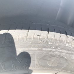 Budget Car Rental - Tire cuts