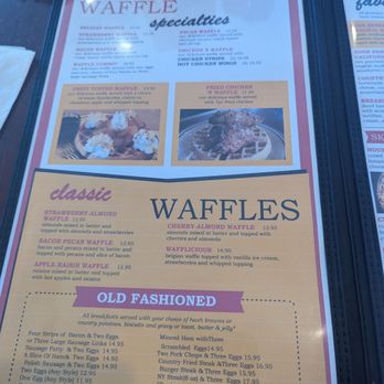 Sunrise Waffle  - Menu. - Breakfast & Brunch Near Me - Rancho Cordova, California