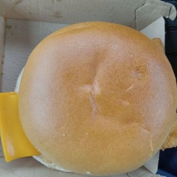 McDonald's - Seems it's still impossible to center fish and cheese on the bun. - Fast Food Near Me - Amherst, New York