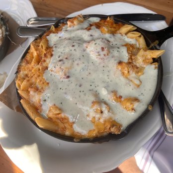 Jacob's Pickles - Buffalo Chicken Mac & Cheese - Comfort Food Near Me - New York, New York Jacob's Pickles - Buffalo Chicken Mac & Cheese - Comfort Food Near Me - New York, New York