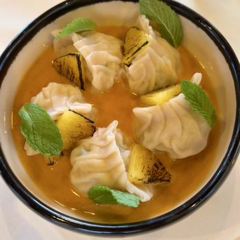 24 Suns - Jiaozi with amazing scallop, shrimp and charred pineapple - Cocktail Bars Near Me - Oceanside, California 24 Suns - Jiaozi with amazing scallop, shrimp and charred pineapple - Cocktail Bars Near Me - Oceanside, California
