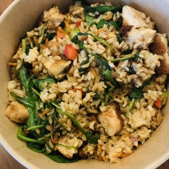 Salad House - Warm Teriyaki Bowl with chicken - Salad Near Me - Montclair, New Jersey