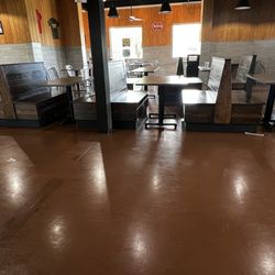 Cook Out - Sticky floors, every table was dirty!