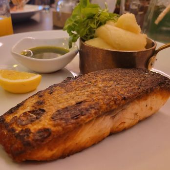 Duet Bakery and Restaurant - Pan-seared salmon - American Near Me - Brooklyn, New York Duet Bakery and Restaurant - Pan-seared salmon - American Near Me - Brooklyn, New York