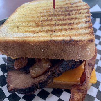Destination Smokehouse & Eatery - Brisket / cheddar add bacon - Sandwiches Near Me - Hemet, California