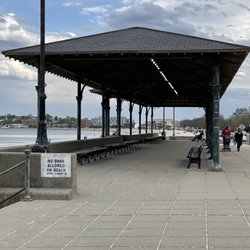 The Christina & John Markey Memorial Pedestrian Bridge - The Markey Bridge is a pedestrian bridge & a mini version of Boston's Zakim Bridge & brings you to America's first public beach Revere Beach