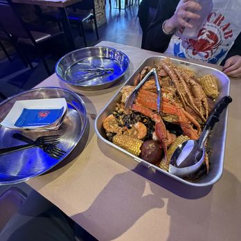 Red Crab Juicy Seafood - Snow crab tray for two - Seafood Near Me - Brooklyn, New York