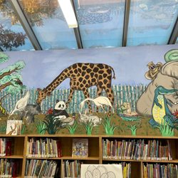 Sparks Library - The wall at the children's area