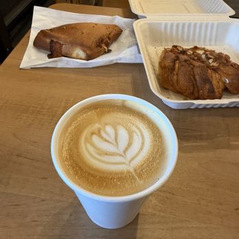 Theory Coffee - Bear claw, latte, veggie turnover - Coffee & Tea Near Me - Mount Shasta, California Theory Coffee - Bear claw, latte, veggie turnover - Coffee & Tea Near Me - Mount Shasta, California