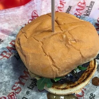Bar Symon - Does this look like a $13 burger?  No way! - Comfort Food Near Me - Philadelphia, Pennsylvania