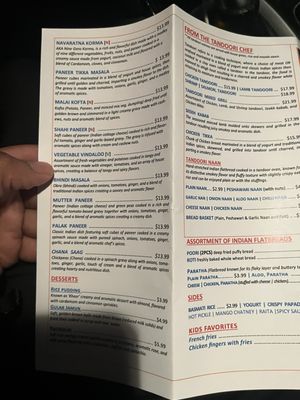 Menu photo 2 Curry Palace Burlington, NC