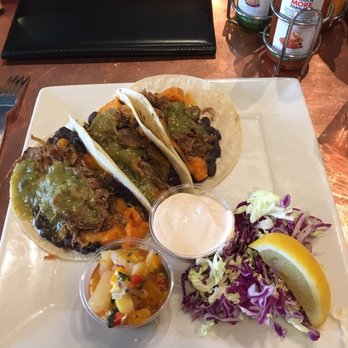 Adrift - Sweet potato and pork tacos! #demolished - Seafood Near Me - Anacortes, Washington