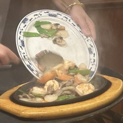 Oriental Gardens - Sizzling Beef and Prawns Prepared Tableside
