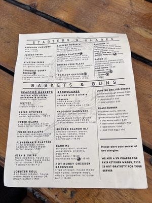 Menu photo 3 Shuck Station Newcastle, ME