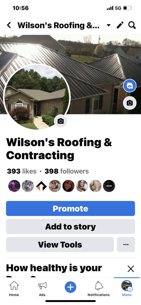Slide of Wilson's Roofing & Contracting