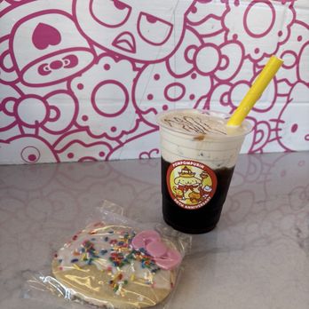 Hello Kitty And Friends Cafe - Sugar cookie and cold brew - Themed Cafes Near Me - Universal City, California Hello Kitty And Friends Cafe - Sugar cookie and cold brew - Themed Cafes Near Me - Universal City, California
