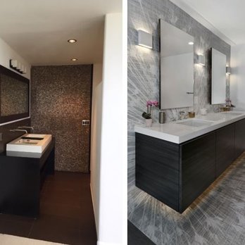 Modern Studio Furnishings - Before And After Bathroom - Furniture Stores Near Me - Laguna Beach, California Modern Studio Furnishings - Before And After Bathroom - Furniture Stores Near Me - Laguna Beach, California