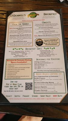 Menu photo 8 Shawn O'Donnell's Mount Vernon, WA