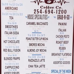 Brewed Awakenings Coffee - Menu