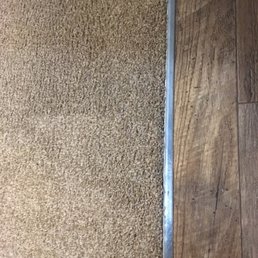 The nicely repaired carpet