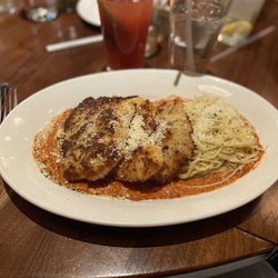 Cap City Fine Diner and Bar - Romano Crusted Chicken & Strawberry Basil Lemonade