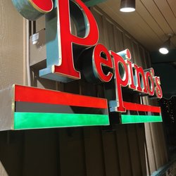 Pepino's Pizza & Ristorante - Sign out in front of restaurant
