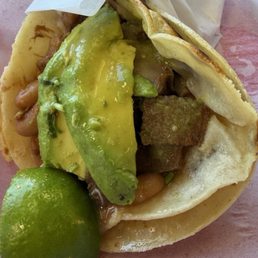 Super taco with lengua Super taco with lengua
