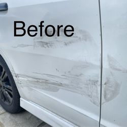 Nico’s Auto Body - Car with ugly dent