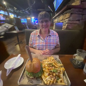 Timothy O'Toole's Pub - No, I didn't eat the Big Jimmy Challenge (Man vs. Food) by myself LOL My husband and I shared it! - Sports Bars Near Me - Chicago, Illinois