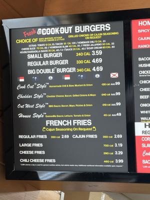 Menu photo 1 Cook Out Norfolk, VA