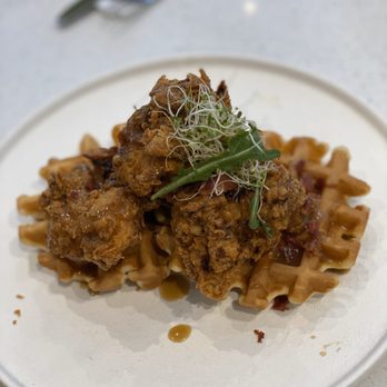 MIA Brunch Bar - Chicken Belgian waffle! Yummm - Breakfast & Brunch Near Me - North York, Ontario