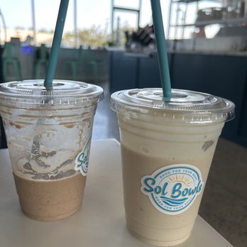 Sol Bowls - Satisfy Your Soul smoothie and Ground Swell smoothie. - Coffee & Tea Near Me - Emerald Isle, North Carolina
