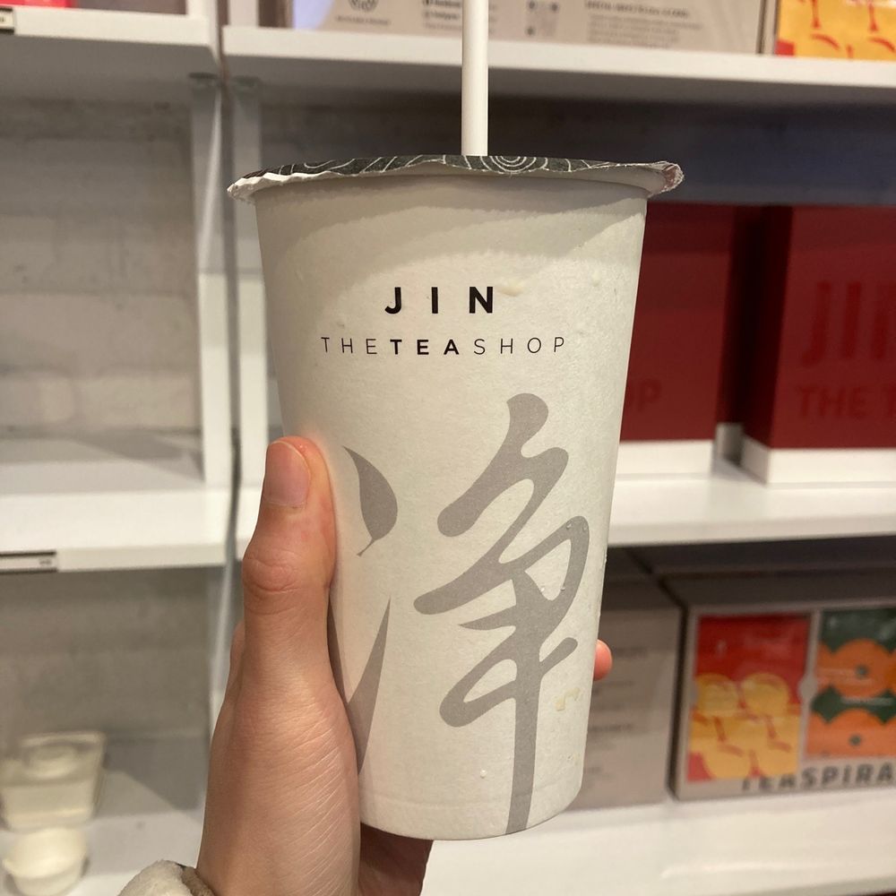 Jin Tea Shop - oriental beauty oolong milk tea, light ice, 75% sweet - Tea Rooms Near Me - Pasadena, California