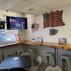 Inside seating area