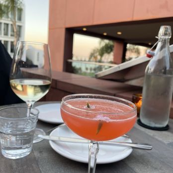 Beeside Balcony - Strawberry fields martini and a glass of wine- great happy hour prices! - Mediterranean Near Me - LA JOLLA, California