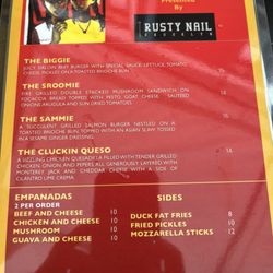 Rusty Nail Brooklyn - Comfort Sisters Menu