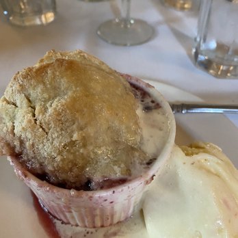 American Hotel - a dessert with ice cream on a plate - American Near Me - Sharon Springs, New York