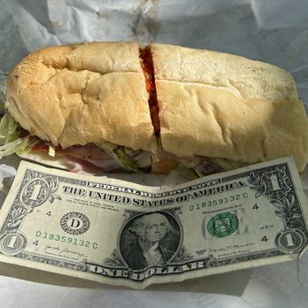 Jersey Mike's Subs - Regular #13 The Original Italian for $10.25 the size of a dollar bill. - Sandwiches Near Me - Rocky River, Ohio Jersey Mike's Subs - Regular #13 The Original Italian for $10.25 the size of a dollar bill. - Sandwiches Near Me - Rocky River, Ohio