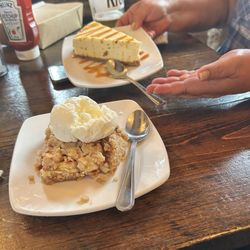 Ye Olde Orchard Pub & Grill - Apple pie alamode and cheesecake (not crazy sweet).