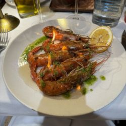 Da Bouttau - Auberge Provençale - Flambé prawns