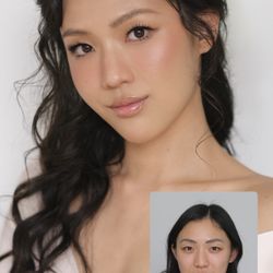 Face Art Beauty Make-Up Artists - Ethereal Makeup Application on Monolid Eyelid with Old Romance Novel Half Up Style (tighter curls) by Face Art Beauty