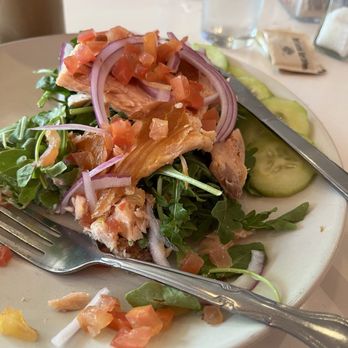 Aurora - Smoked salmon toast, fantastic the arugula really pairs well with the smoked salmon - Coffee & Tea Near Me - Oklahoma City, Oklahoma Aurora - Smoked salmon toast, fantastic the arugula really pairs well with the smoked salmon - Coffee & Tea Near Me - Oklahoma City, Oklahoma