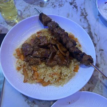 Dolan Uyghur Restaurant - Palaf with lamb kabob - Kebab Near Me - Falls Church, Virginia Dolan Uyghur Restaurant - Palaf with lamb kabob - Kebab Near Me - Falls Church, Virginia